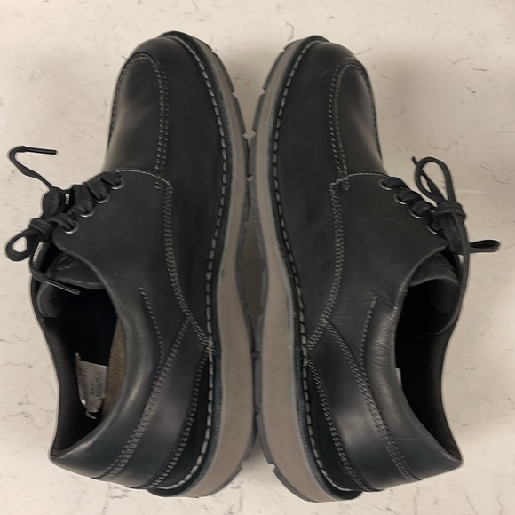 Clarks Gravelle Low Shoes Black Leather Men\'s Shoes Size 13 Wide ? main image 15
